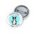 Namastay 6 Feet Away Boston Terrier Yoga Dog Custom Pin Buttons Social Distancing Funny Quote