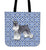 Tote Bag Classic Miniature Schnauzer Tote Bag Geometric Pattern Style 1