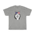 Husky Sunglasses Patriotic American Flag Unisex Heavy Cotton Tee - 4th July Independence Day