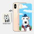 Custom iPhone Case - Blue Sky Red Flower