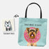 Custom DONUT WORRY, BE HAPPY Tote Bag