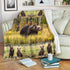 Custom Grizzly Bear Premium Blanket - Just add your name on this blanket