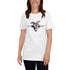 Heifer American Flag Hairband Short-Sleeve Unisex T-Shirt