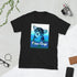 I love Corgi - Blue Stripes Design - Short-Sleeve Unisex T-Shirt