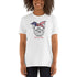 French Bulldog Mom 4th July American Flag Hair bow Short-Sleeve Unisex T-Shirt