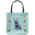 French Bulldog - Floral Design 2 - Tote Bag