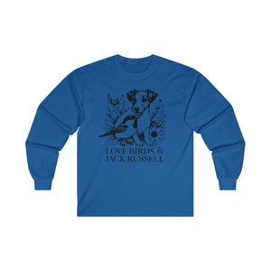 Love Birds & Jack Russell Unisex Ultra Cotton Long Sleeve Tee