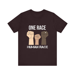 One Race Human Race Short Sleeve Tee - Unisex Equality T-Shirt