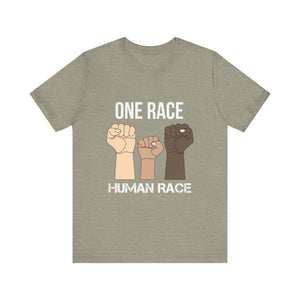 One Race Human Race Short Sleeve Tee - Unisex Equality T-Shirt