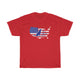 Unisex T-Shirt, Patriotic Golden Retriever - Patriotism Independence Day 4th July American Flag