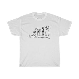 Paw Philanthropy Unisex Heavy Cotton Tee - Contributes to Pet Aid Rescue Org - Help Dog in Need