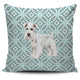 White Schnauzer Geometric Style 1 Pattern Pillow Case