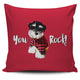 Cute Schnauzer Puppy "You Rock" Pillow