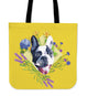 Custom Spring Flowers Design Tote Bag