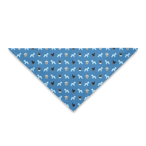 Custom Pattern Bandanas - Pet Faces Pattern (Background Color can be anything)