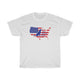 Unisex T-Shirt, Patriotic Golden Retriever - Patriotism Independence Day 4th July American Flag