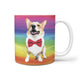 Rainbow Custom Mug Featuring Your Pet