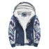 Custom Navy Blue Camouflage Sherpa Hoodie