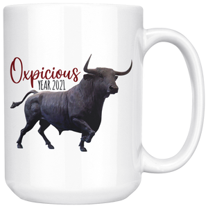 Oxpicious Mug, Year of the Ox Mug, Year 2021 Mug, Lunar New Year 2021 Mug