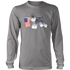 Miniature Schnauzer - 4th July American Flag - Long Sleeve District T-shirt