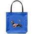 Black Dachshund - American Star Tote Bag