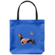 Black Dachshund - American Star Tote Bag