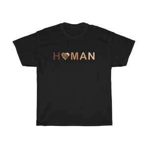 HUMAN Heart shaped Handshake Unisex Heavy Cotton Tee - Be Kind Humankind, Humanity, Solidarity Shirt