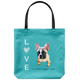 French Bulldog - Love is a four-legged word - Tote Bag
