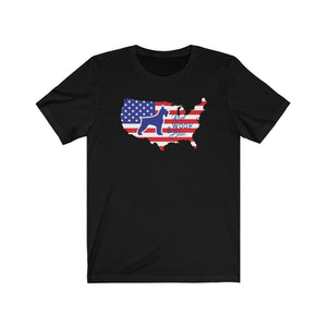 Patriotic Giant Schnauzer, Red White Blue, Unisex Shirt, 4th July Shirt, American Flag Shirt, Patriotic Dog Shirt, Independence Day Tee
