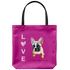 French Bulldog - Love is a four-legged word - Tote Bag