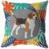 Beagle #1 Colorful Leaves Pillow