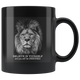 Lion Mug, Inspirational Mug, Believe, Inhale Courage, Find Your Purpose