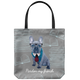French Bulldog - Pardon My French - Book Nerd - Tote Bag