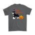 Happy Halloween Black & Silver Miniature Schnauzer Witch Pumpkin Unisex T-Shirt