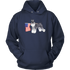 Miniature Schnauzer - Patriotic American Flag - Unisex Hoodie District