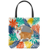 Corgi - Colourful Leaves - Tote Bag