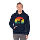 Jack Russell Hoodie Sunset Vintage Unisex Heavy Blend™ Hooded Sweatshirt