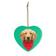 Custom Ceramic Ornaments - Add Red Bandana and Name of Pet! Sample : Penny Sage