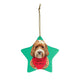 Custom Ceramic Ornaments - Add Red Bandana and Name of Pet! Sample: Reagandoodle