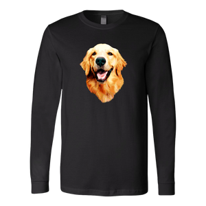 Golden Retriever Smiling Apparel (Hoodie, Raglan, T-Shirt, Tank, Long Sleeve, Tri-blend)