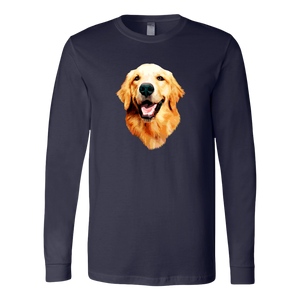Golden Retriever Smiling Apparel (Raglan, T-Shirt, Tank, Long Sleeve, Hoodie, Tri-blend)
