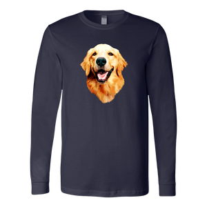 Golden Retriever Smiling Apparel (Hoodie, Raglan, T-Shirt, Tank, Long Sleeve, Tri-blend)