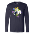 T-Shirt Schnauzers with Spring Flowers Design - Longsleeved T-Shirt