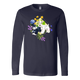 T-Shirt Schnauzers with Spring Flowers Design - Longsleeved T-Shirt