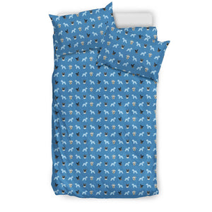 Custom Bedding Set - Pet Faces Pattern (Background color can be anything)