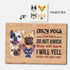 Custom Crazy Dogs Live Here Rectangular Canvas