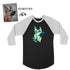 Custom Raglan Tri-Tone Design  - To Feature Your Own Beloved Pet!