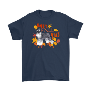 Happy Fall Y'all Miniature Schnauzer Unisex T-Shirt
