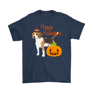 Happy Halloween - Beagle Witch Pumpkin Unisex T-Shirt