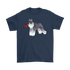 Miniature Schnauzer Red Rose Valentine Unisex T-Shirt